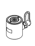 3D-Technische Zeichnung der Hydraulikzylinder-Modelle CLF110-30, CLF220-25 und CLF220-50