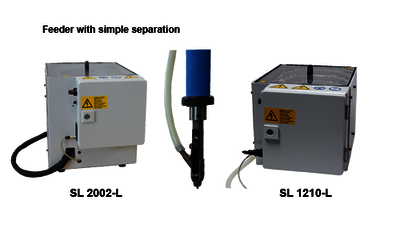 Screw Feeding Series SL: Models SL 2002-L and SL 1210-L with single escapement Automatic BAHCO screw feeding systems models SL 2002-L and SL 1210-L for feeding with single escapement at manual workstations