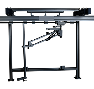 Schienengeführter Bahco Gelenkarm PR-25 aus Aluminium für flexible Tisch-, Wand- oder Deckenmontage bis 25 Nm.