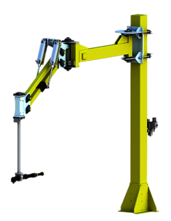 Extrem kraftvoller Bahco High-End-Klapparm PS-600 oder PS-1000 zur Drehmomentaufnahme bis 1.000 Nm im industriellen Schwerlasteinsatz.