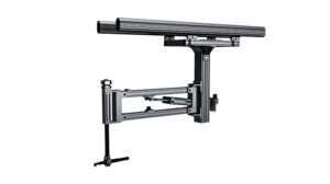 Robuster Bahco Industrie-Schienenarm der Serie PR-150 oder PR-300 mit pneumatischem Ausgleich für schienengeführte Werkzeuge bis 30 kg.
