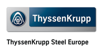 Blau-graues Logo der ThyssenKrupp Steel Europe AG als Industrie-Referenz von BAHCO