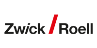 Schwarzes Logo von ZwickRoell mit rotem Trennstrich als Partner im Bereich Prüftechnik