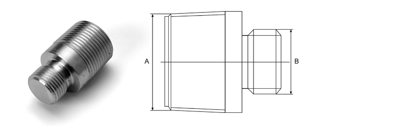 Abbildung THT-Adapter mit technischer Zeichnung