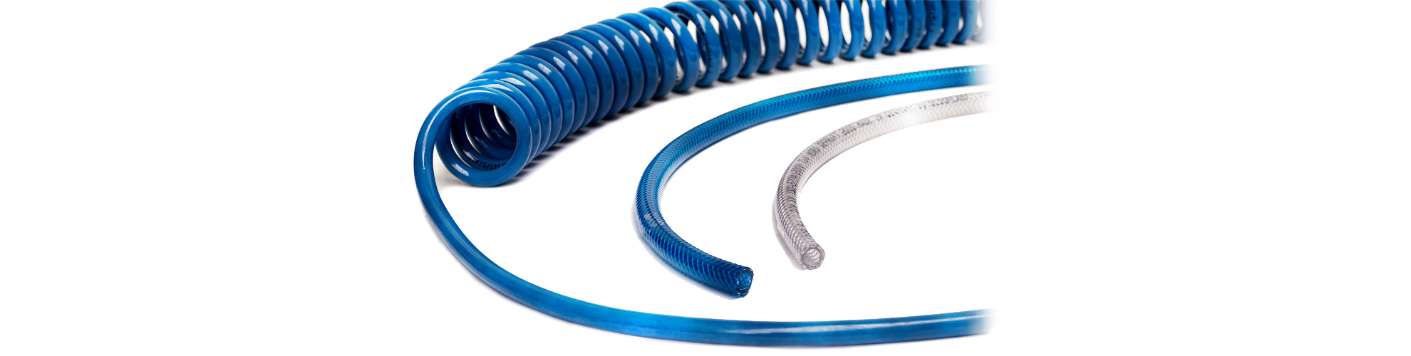Druckluft- und Spiralschläuche aus PVC, Polyurethan und Gummi