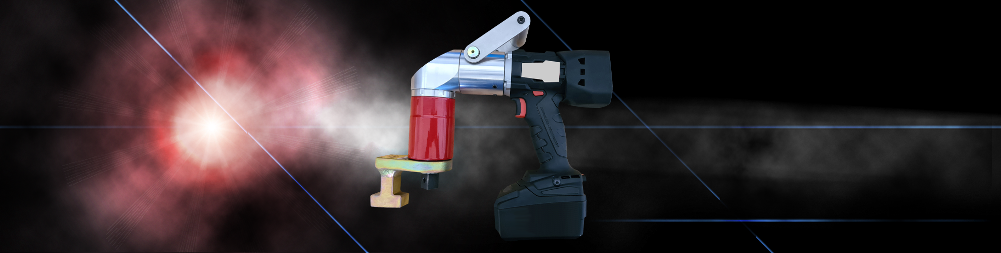 Produktansicht des Akku-Winkelschraubers Serie MAD 90° mit bürstenlosem Elektromotor.