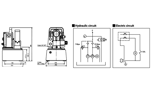Technische Darstellung der PME45-4L