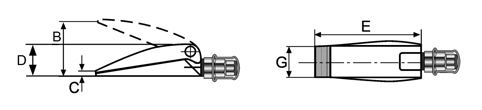 Technische Zeichnung Type ESH 10