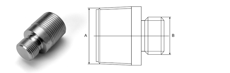 THT-Adapter mit technischer Zeichnung Abbildung THT-Adapter mit technischer Zeichnung