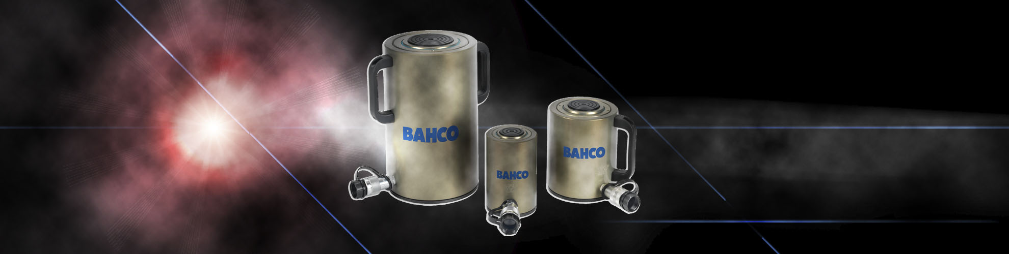 Leichte Aluminium-Hydraulikzylinder für industrielle Anwendungen Bahco Hydraulikdruckzylinder der Serie LAF aus Aluminium