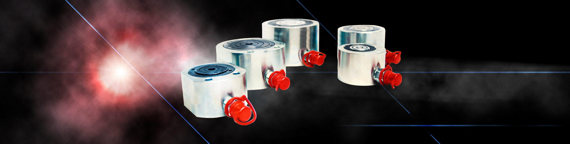 Flachzylinder mit extrem geringer Bauhöhe für engste Platzverhältnisse Bahco Hydraulikflachzylinder der Serie CLA und CKF